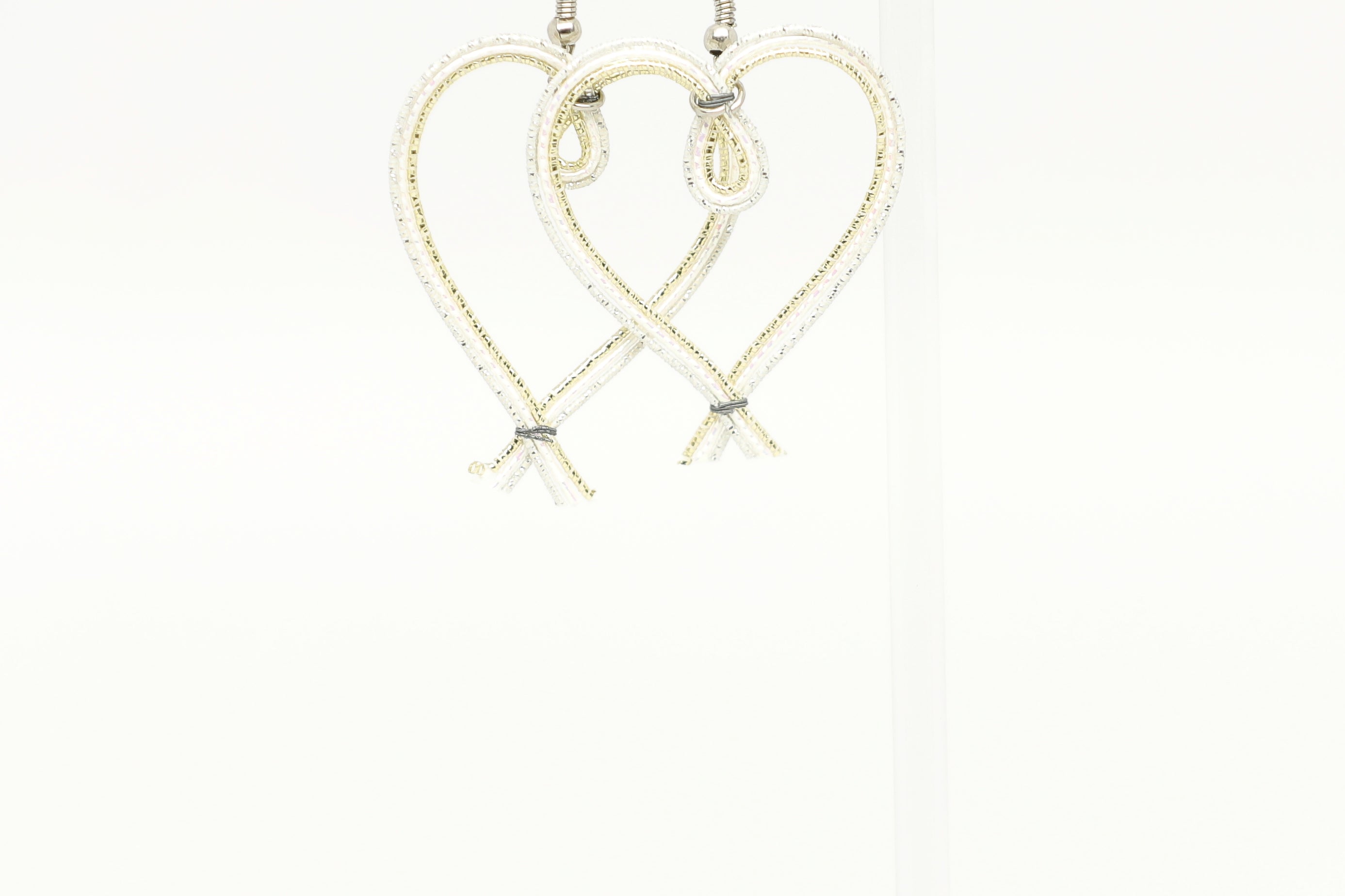 JCos Mizuhiki Collection - Heart Earrings